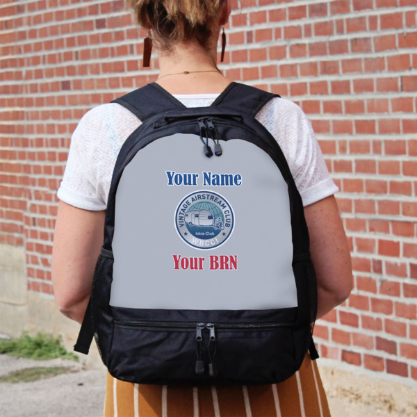 Custom Design - Large Backpack - Black - On Back