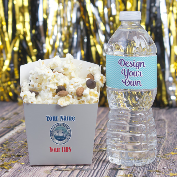 Custom Design - French Fry Favor Box - w/ Water Bottle