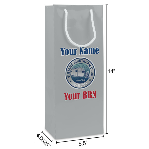 Custom Design - Wine Gift Bag - Dimensions
