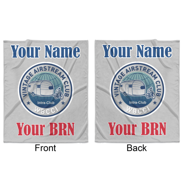 Custom Design - Minky Blanket - 50"x60" - Double Sided - Front & Back