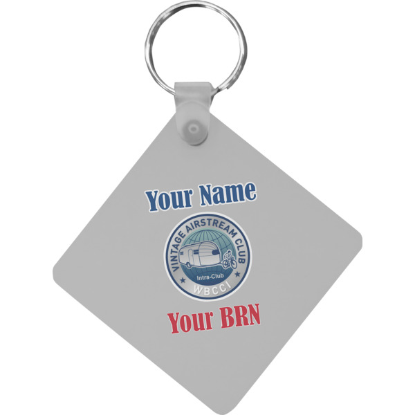 Custom Design Your Own Diamond Plastic Keychain