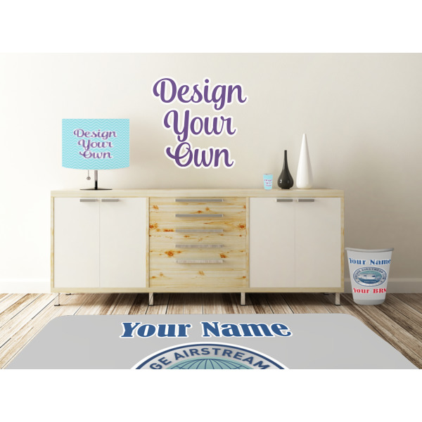 Custom Design - Wall Graphic Decal Wooden Desk