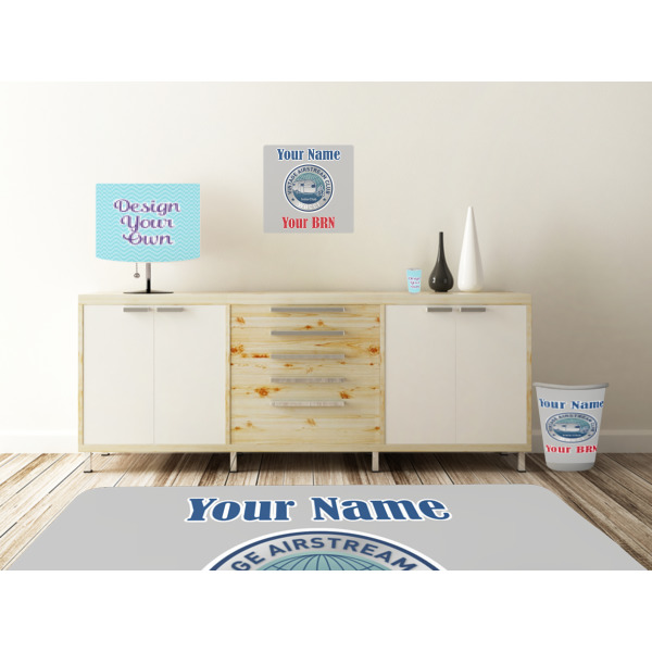 Custom Design - Square Wall Decal Wooden Desk