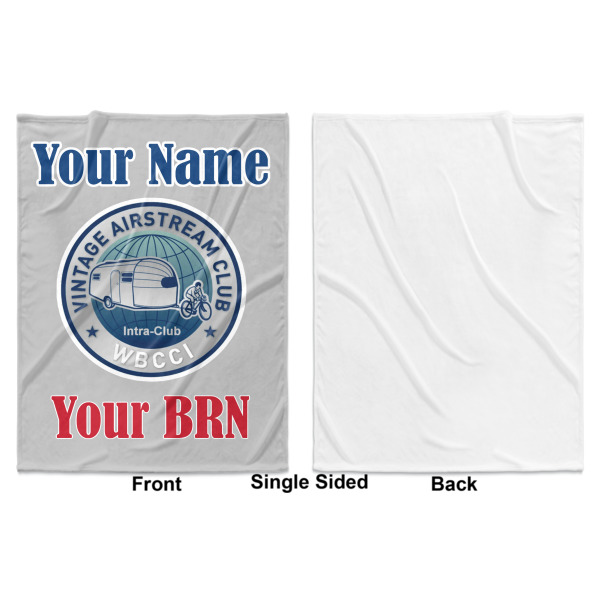 Custom Design - Baby Blanket (Single Sided - Printed Front, White Back)