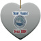 Design Your Own Heart Ceramic Ornament