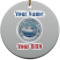 Design Your Own Round Ceramic Ornament