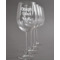 Design Your Own Wine Glasses - Laser Engraved - Set of 4