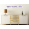 Custom Design - Wall Name Decal On Wooden Desk