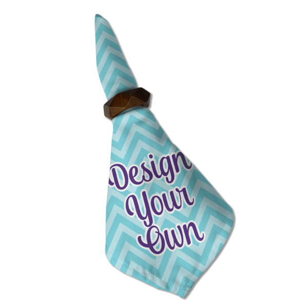 Custom Design - Cloth Napkins - Personalized Dinner (Folded in Ring) (MAIN)
