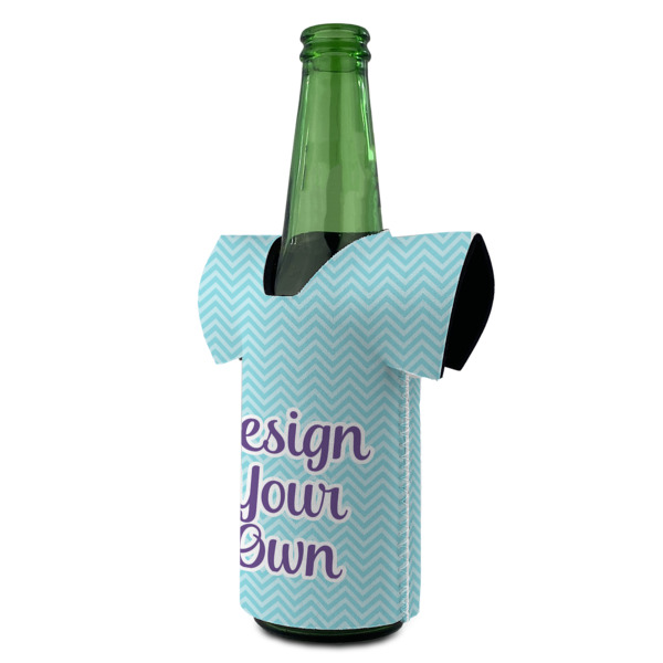 Custom Design - Jersey Bottle Cooler - ANGLE (on bottle)