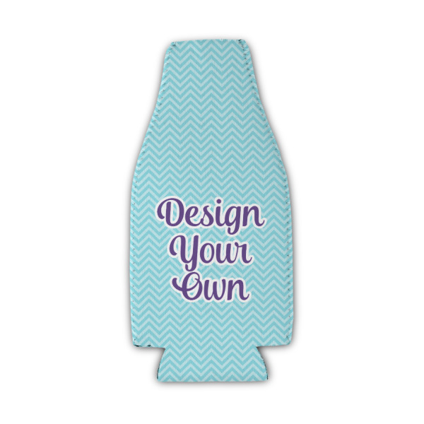 Custom Design - Zipper Bottle Cooler - Set of 4 - Front