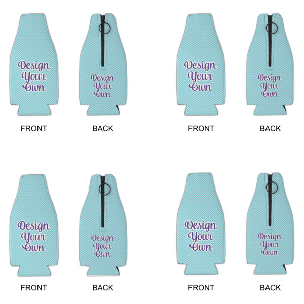 Custom Design - Zipper Bottle Cooler - Set of 4 - Approval