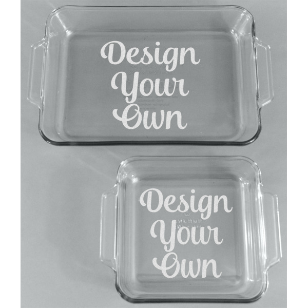Custom Design - Glass Baking Dish Set - Front
