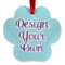 Design Your Own Metal Paw Ornament - Double-Sided