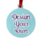Design Your Own Metal Circle Ornament - Double-Sided