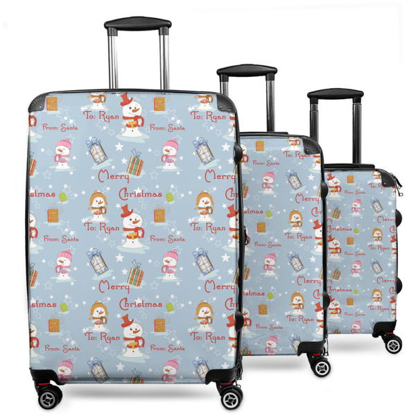 Custom Design Your Own 3-Piece Luggage Set - 20" Carry On - 24" Medium Checked - 28" Large Checked