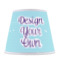 Custom Design - Poly Film Empire Lampshade - Front View