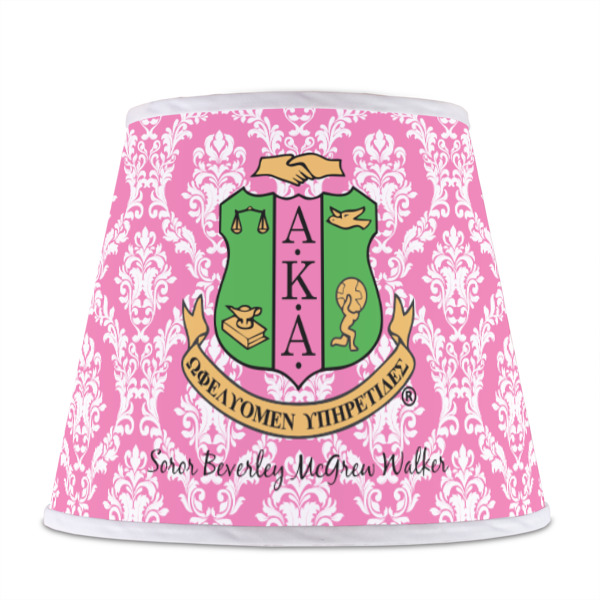 Custom Design - Poly Film Empire Lampshade - Front View