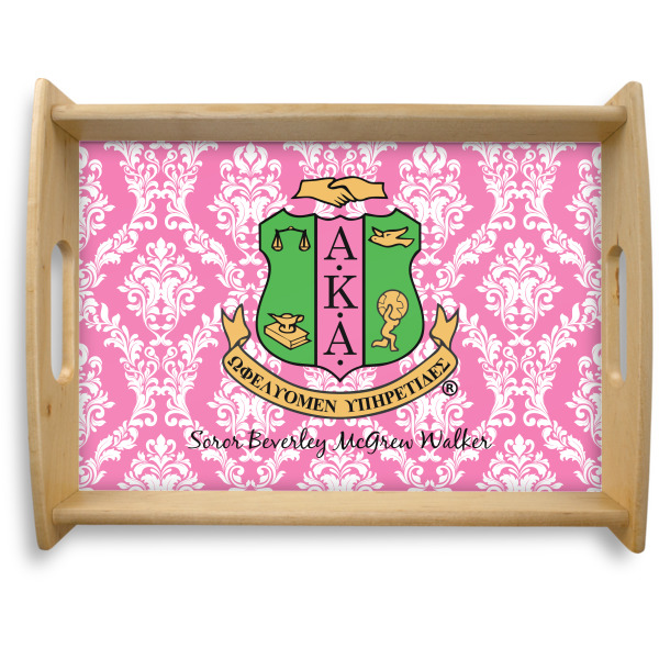 Custom Design Your Own Natural Wooden Tray - Large