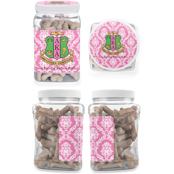 Custom Design - Pet Treat Jar - Multiple Angles