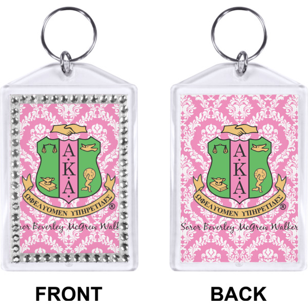 Custom Design - Bling Keychain (Front + Back)