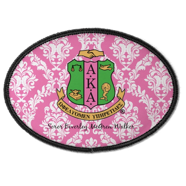 Custom Design - Iron On Patch - Oval - Front