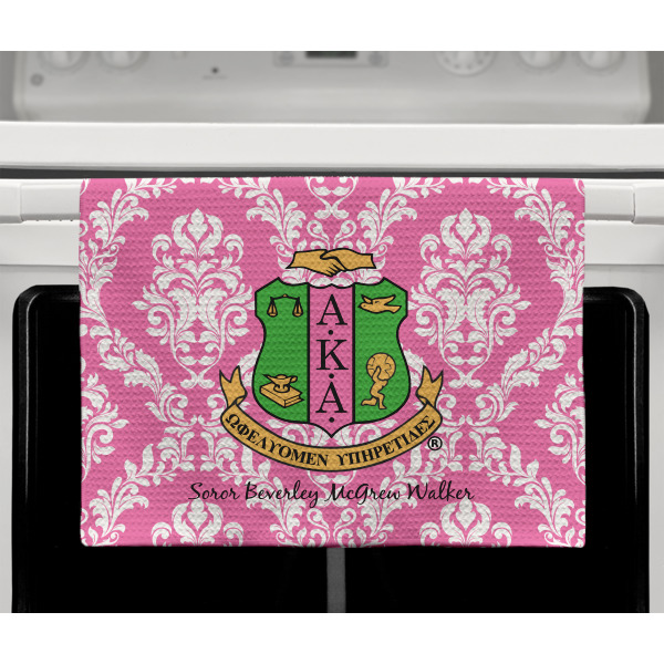 Custom Design - Waffle Weave Towel - Full Color Print - Lifestyle2 Image