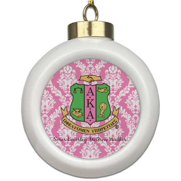 Custom Design Your Own Ceramic Ball Ornament