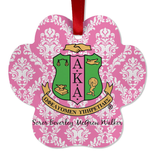 Custom Design - Metal Paw Ornament - Front