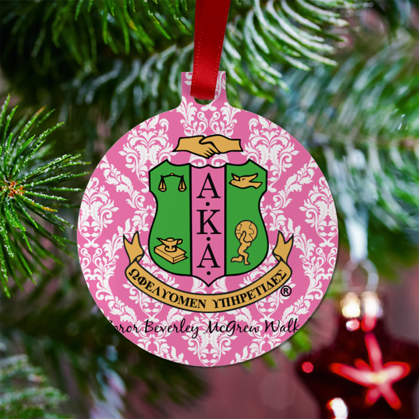 Custom Design - Metal Ball Ornament - Lifestyle