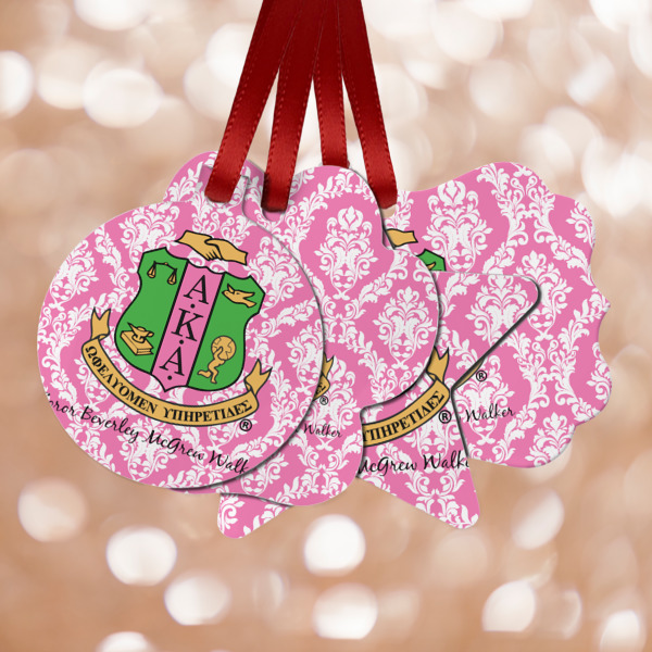 Custom Design Your Own Metal Ornaments - Double-Sided