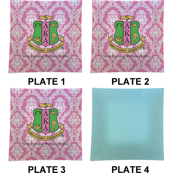 Custom Design - Set of Square Dinner Plates (Approval)