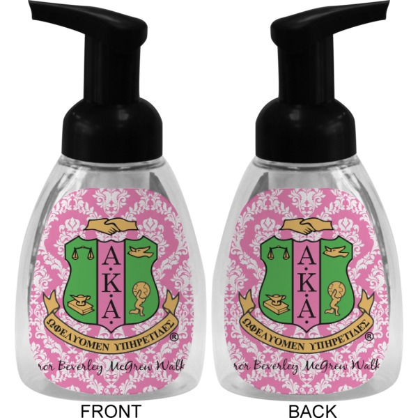 Custom Design - Foam Soap Bottle - Black - Front & Back