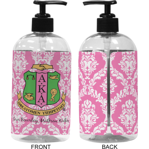 Custom Design - 16 oz Plastic Liquid Dispenser (Approval) - Black