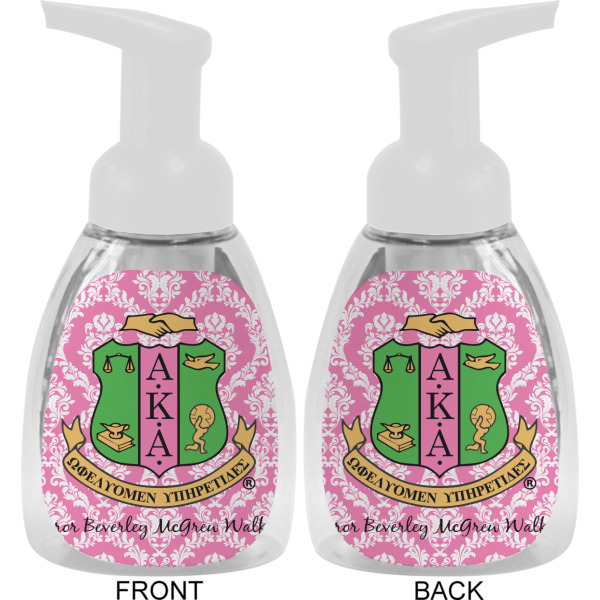 Custom Design - Foam Soap Bottle - White - Front & Back