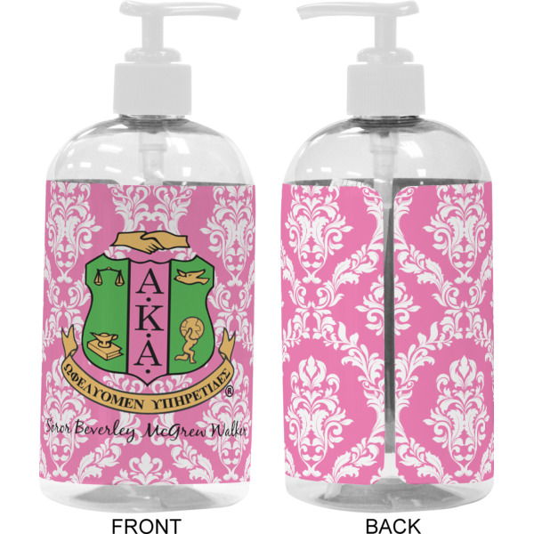 Custom Design - 16 oz Plastic Liquid Dispenser - Approval - White