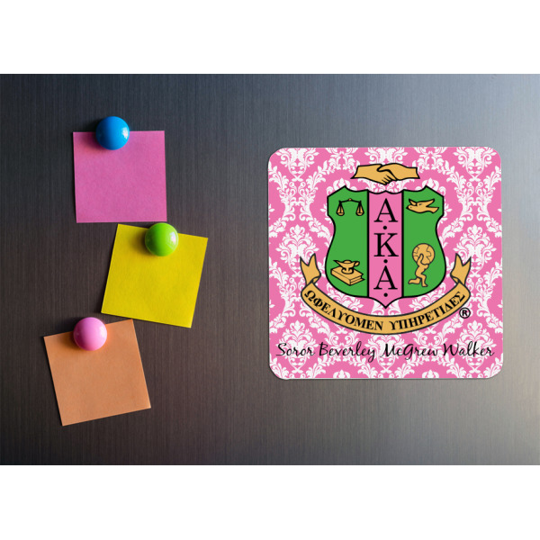 Custom Design - Square Fridge Magnet - LIFESTYLE