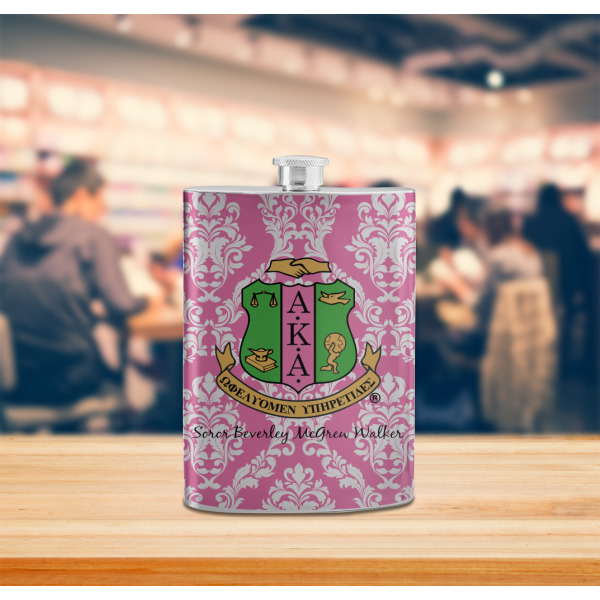 Custom Design - Stainless Steel Flask - LIFESTYLE 2