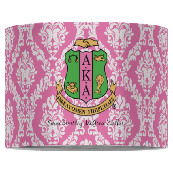 Custom Design - 16" Drum Lampshade - Front (Fabric)