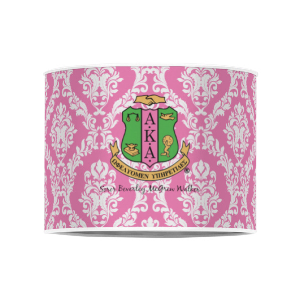 Custom Design - 8" Drum Lampshade - FRONT (Poly Film)