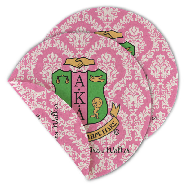 Custom Design - Round Linen Placemats - MAIN (Double-Sided)