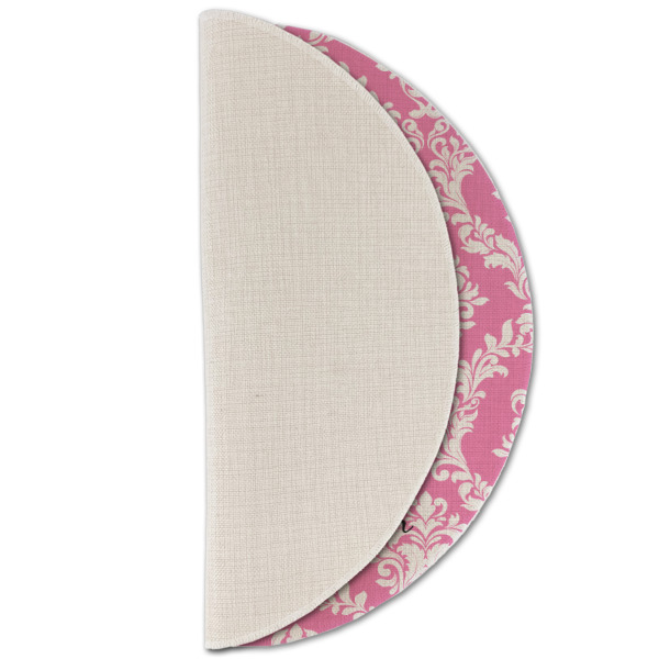 Custom Design - Round Linen Placemats - HALF FOLDED (single sided)