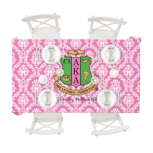 Custom Design - Tablecloths (58"x102") - TOP VIEW (with plates)