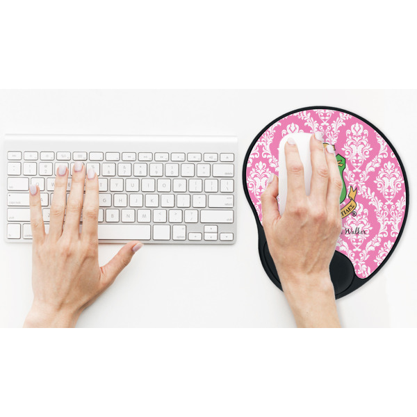 Custom Design - Mouse Pad with Wrist Rest - LIFESYTLE 2 (in use)