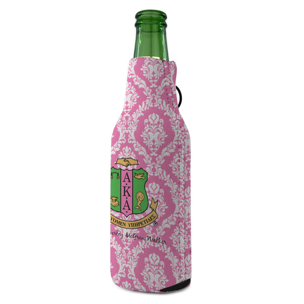 Custom Design - Zipper Bottle Cooler - ANGLE (bottle)