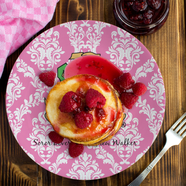 Custom Design - Melamine Plate 8 inches - LIFESTYLE