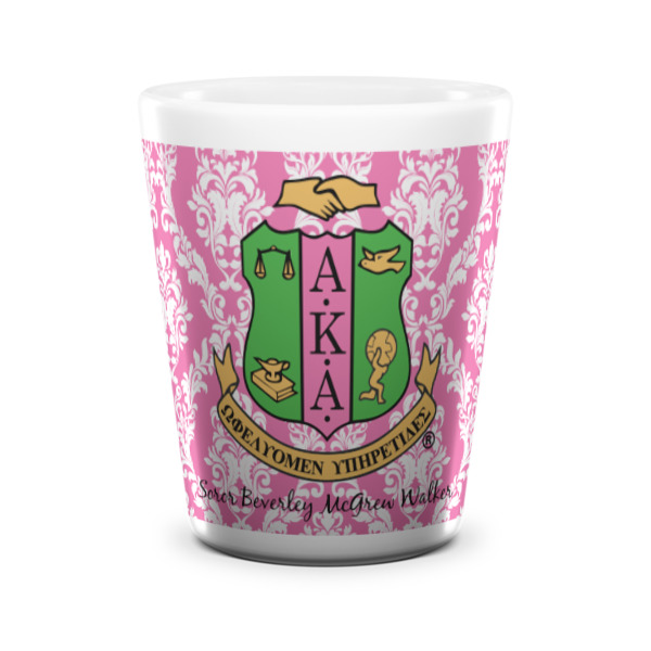 Custom Design - Ceramic Shot Glass - White - Front