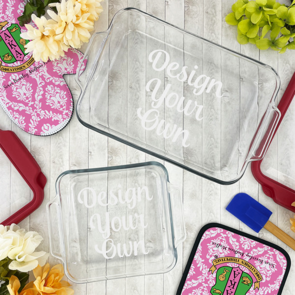 Custom Design - Glass Baking Dish Set - Lifestyle