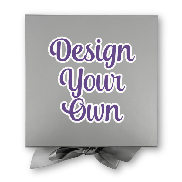 Custom Design - Gift Boxes with Magnetic Lid - Silver - Approval