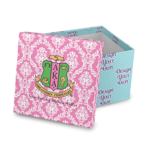 Custom Design Your Own Gift Box with Lid - Canvas Wrapped